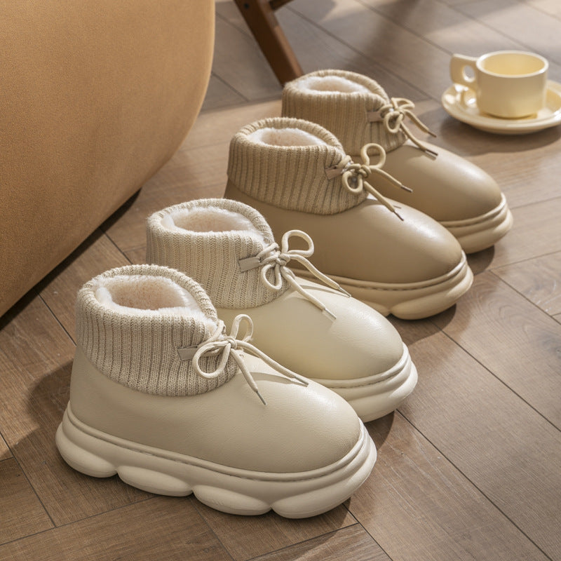 Queena - Cozy Velvet-Lined Winter Boots