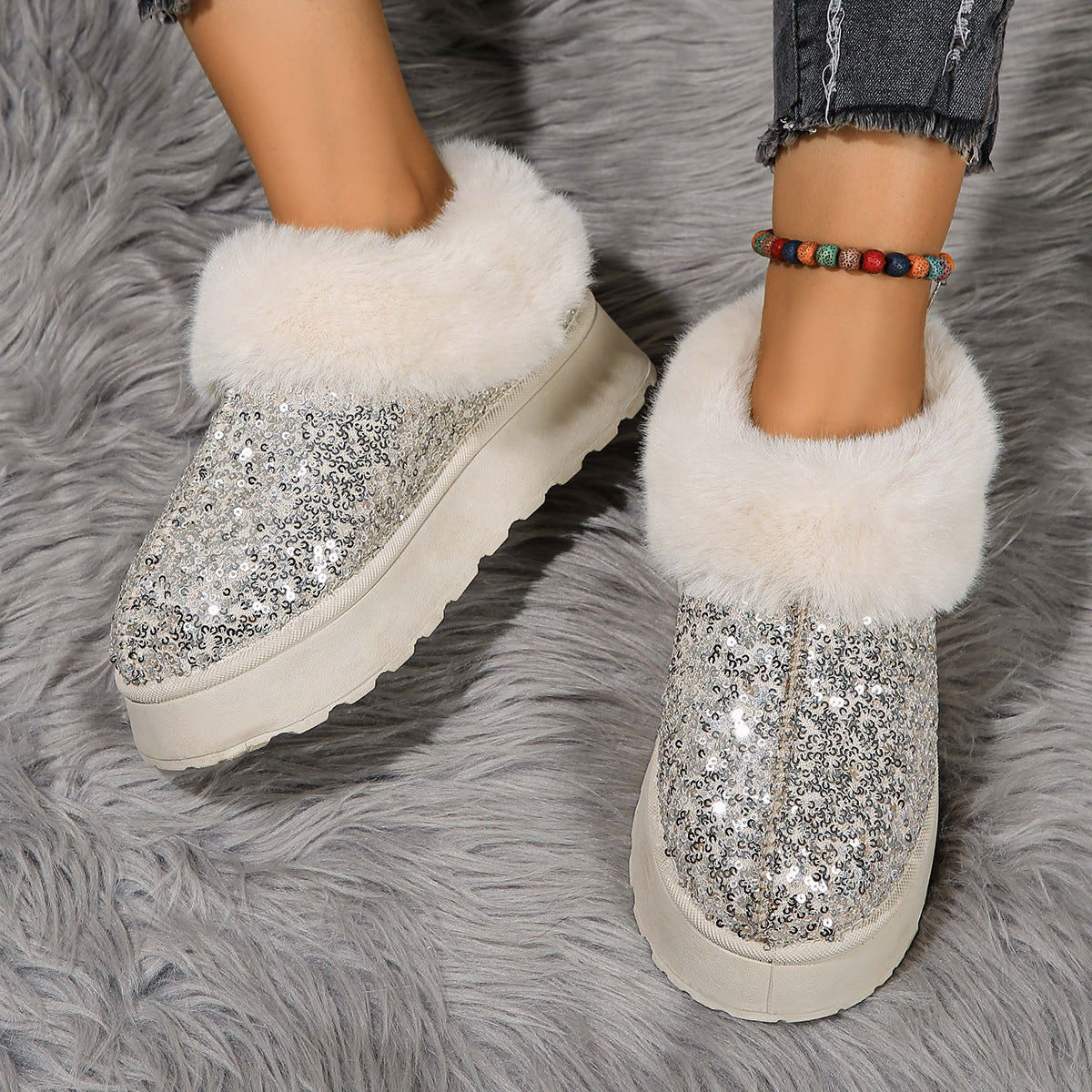Glowy - CozyStep Plus Cotton Shoes