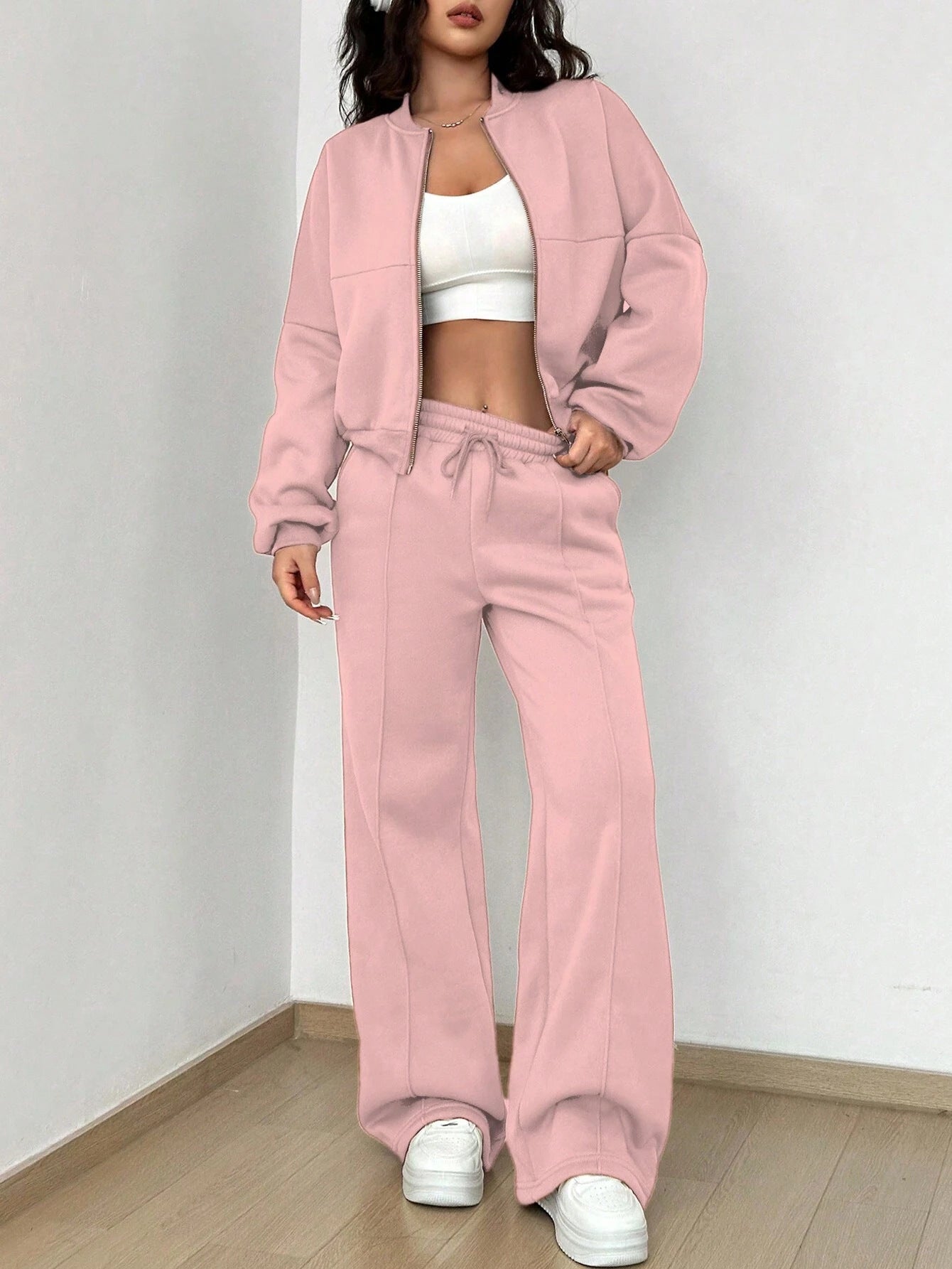 Zara - Zipper Two-piece Suit