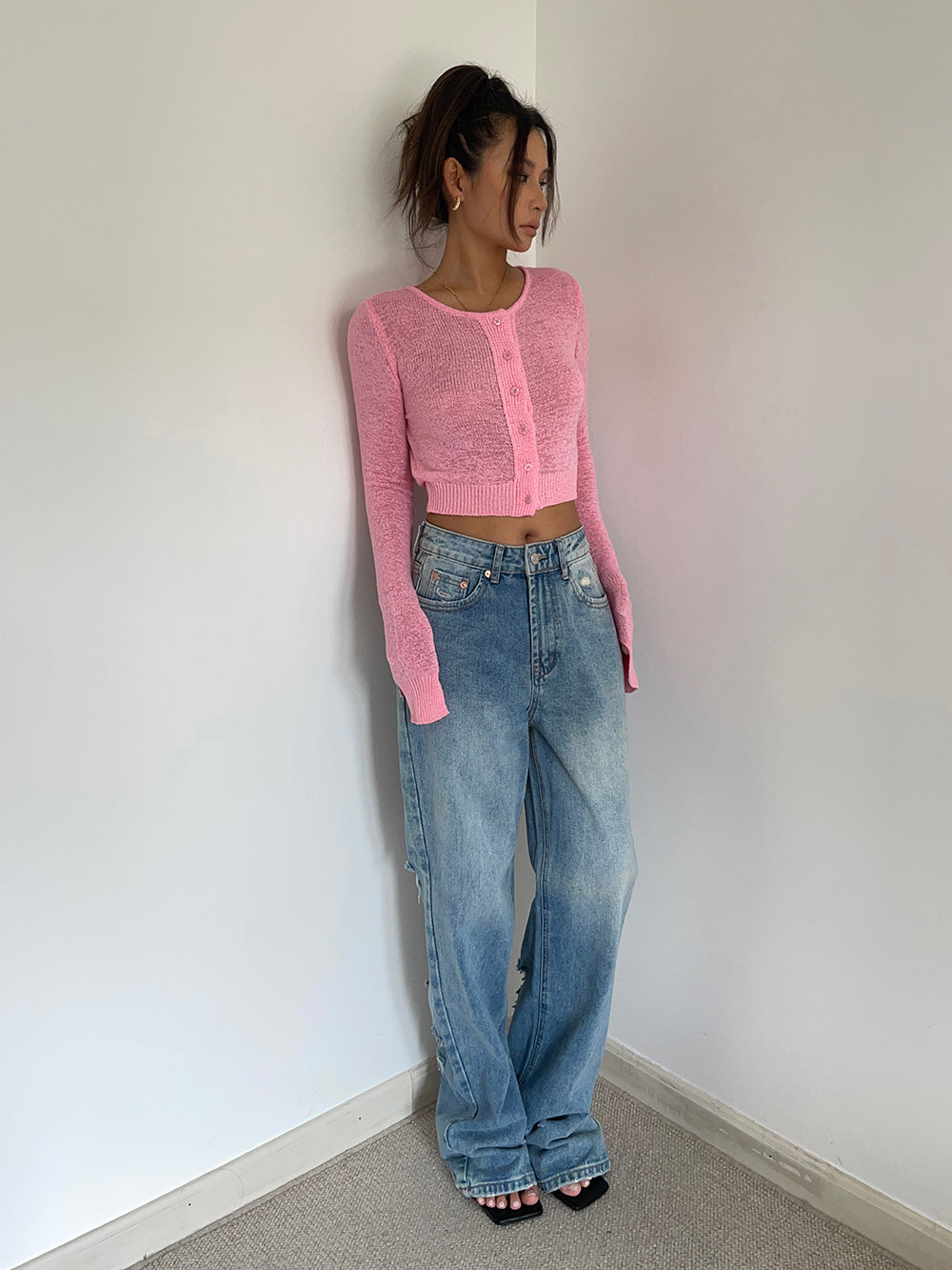 Giulia - Retro High Waist Loose Wide Legs Jeans