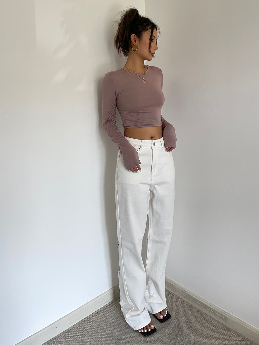 Giulia - Retro High Waist Loose Wide Legs Jeans