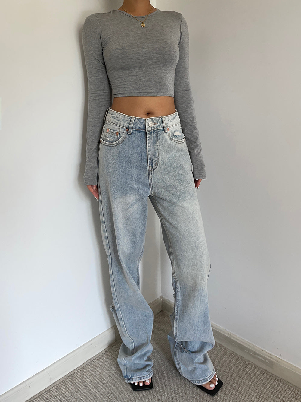 Giulia - Retro High Waist Loose Wide Legs Jeans