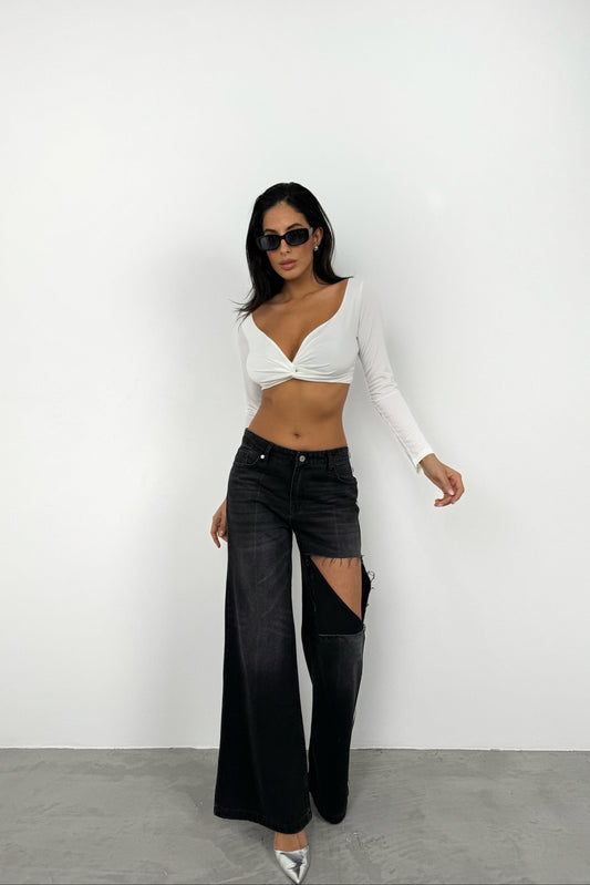 Genay - Flared Side Jeans