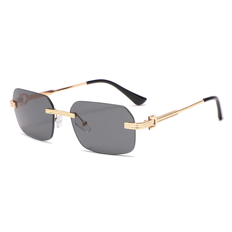 Crystal Cut Square Sunglasses