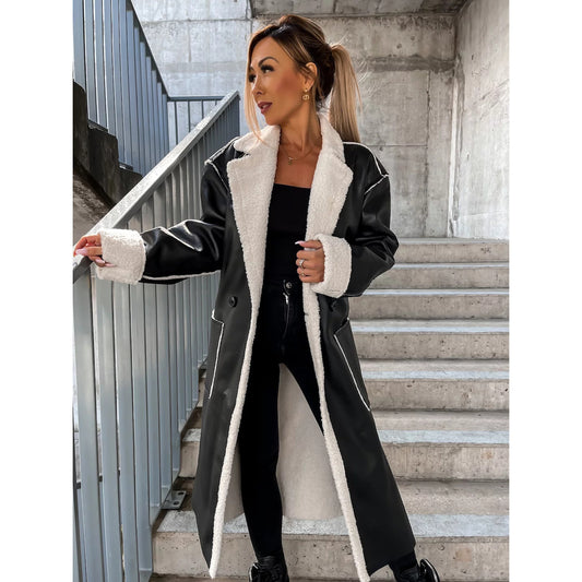 Lusmarie - Leather Thickened Trench Coat
