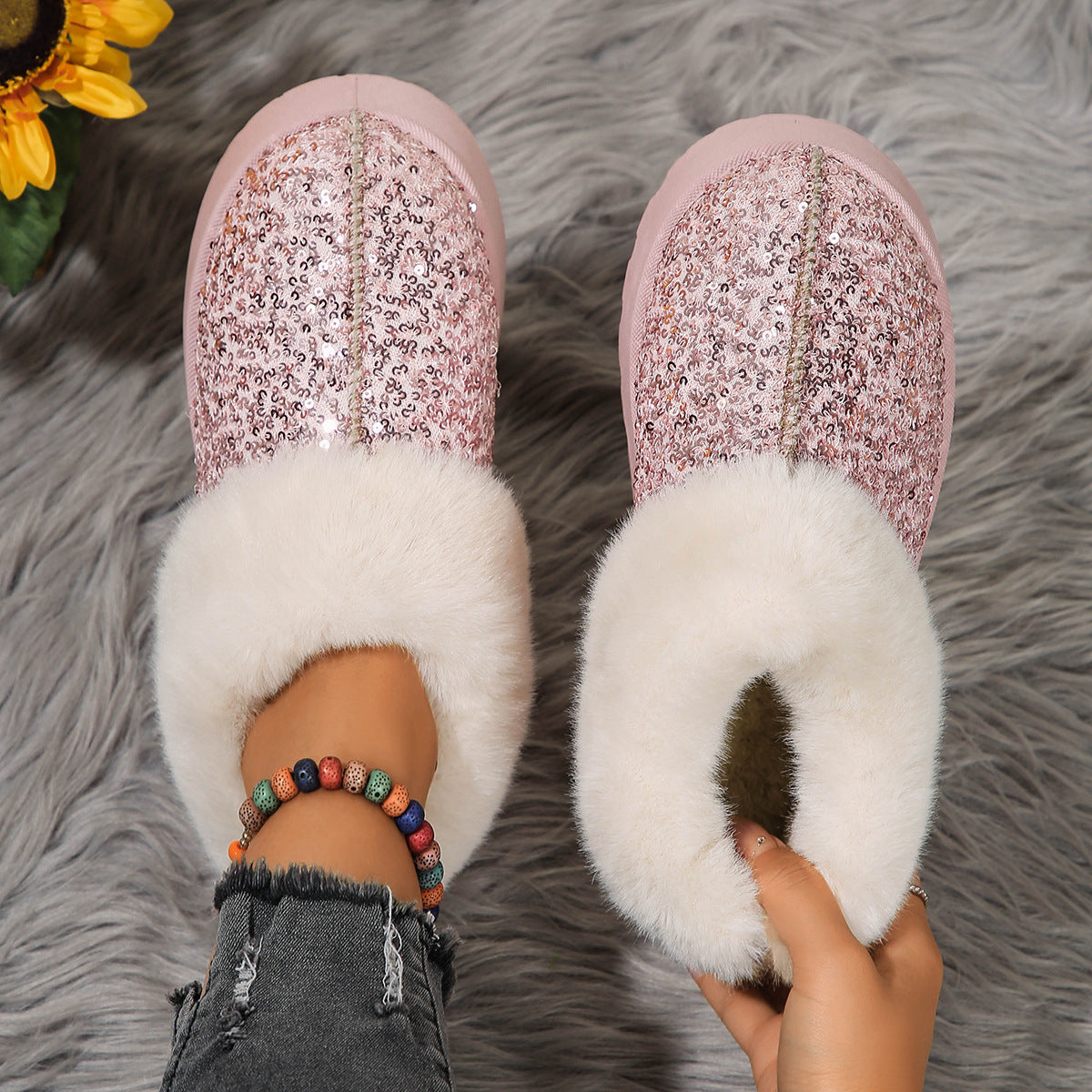 Glowy - CozyStep Plus Cotton Shoes