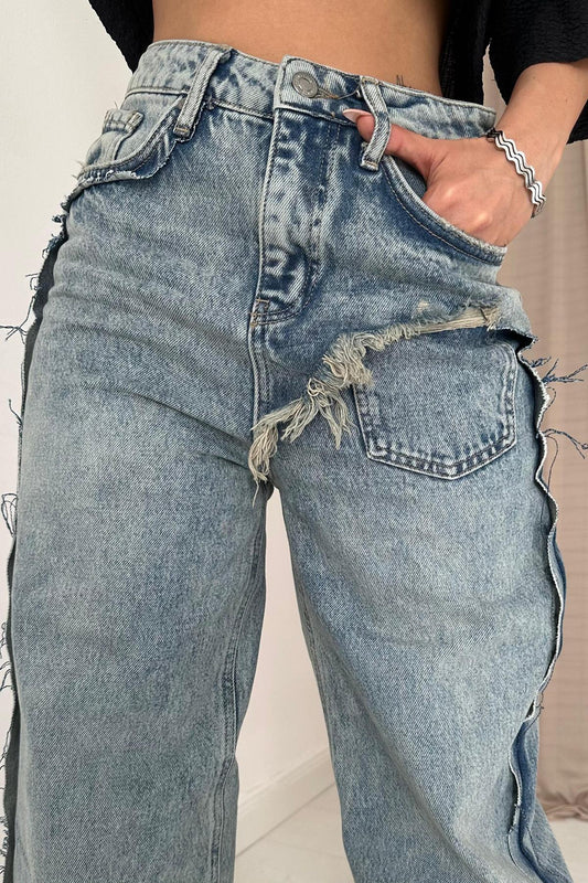Sasha - Jeans with Side Slits