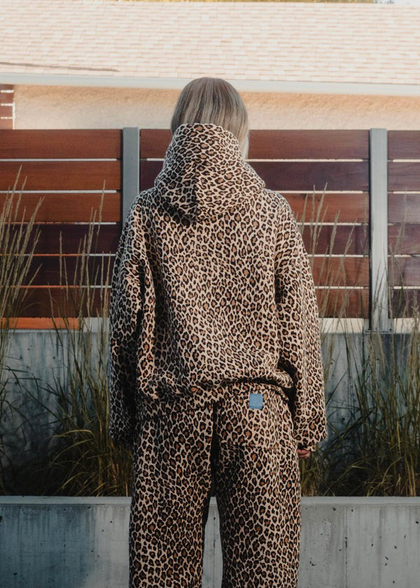 Minoa - Leopard Print Hoodie
