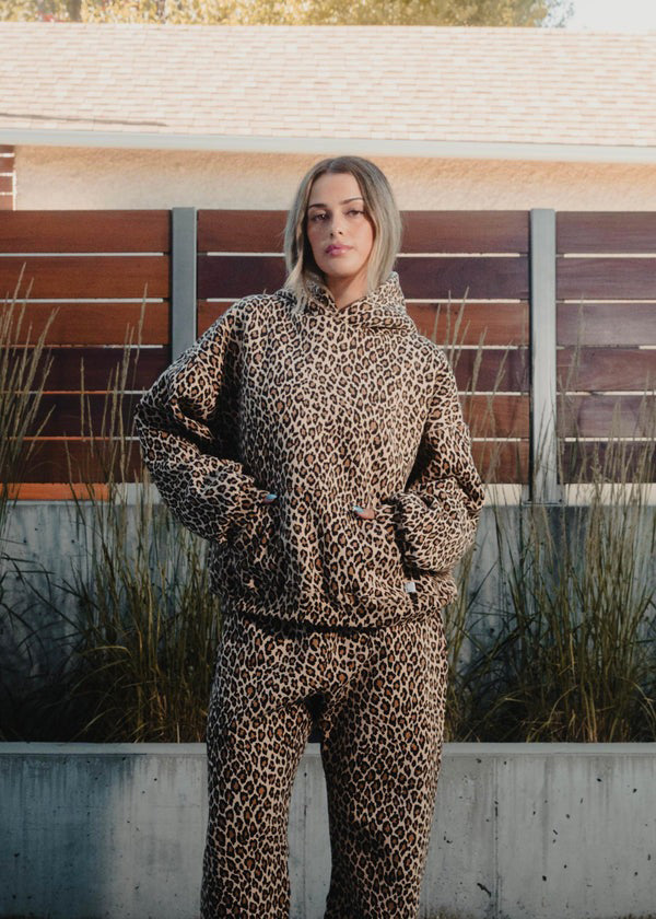 Minoa - Leopard Print Hoodie