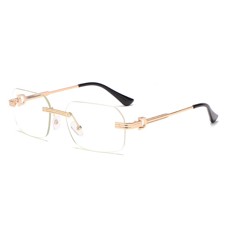 Crystal Cut Square Sunglasses