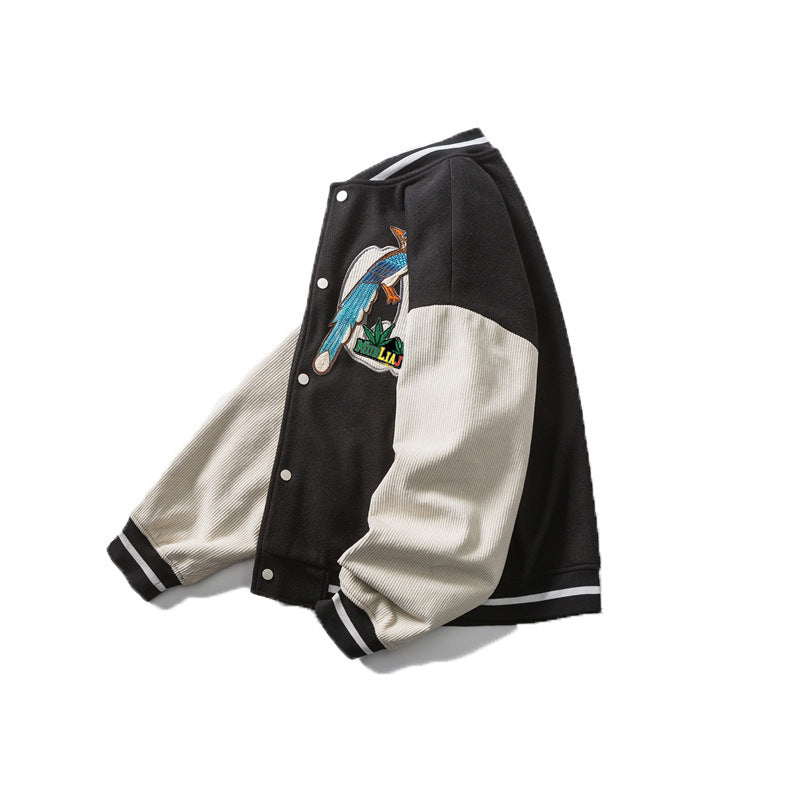 Javier - Embroidered Baseball Jacket
