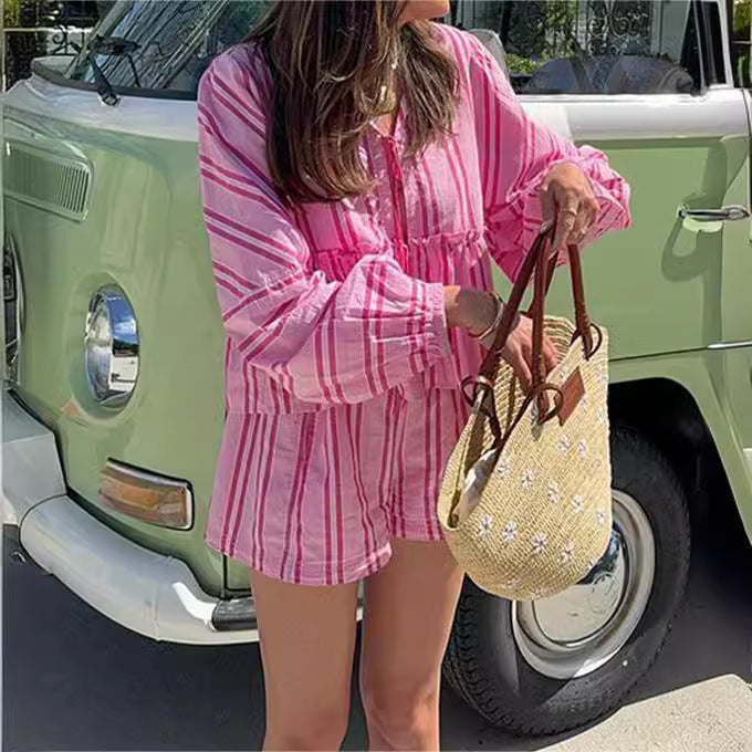 Deneah - Ruffled Top Suit