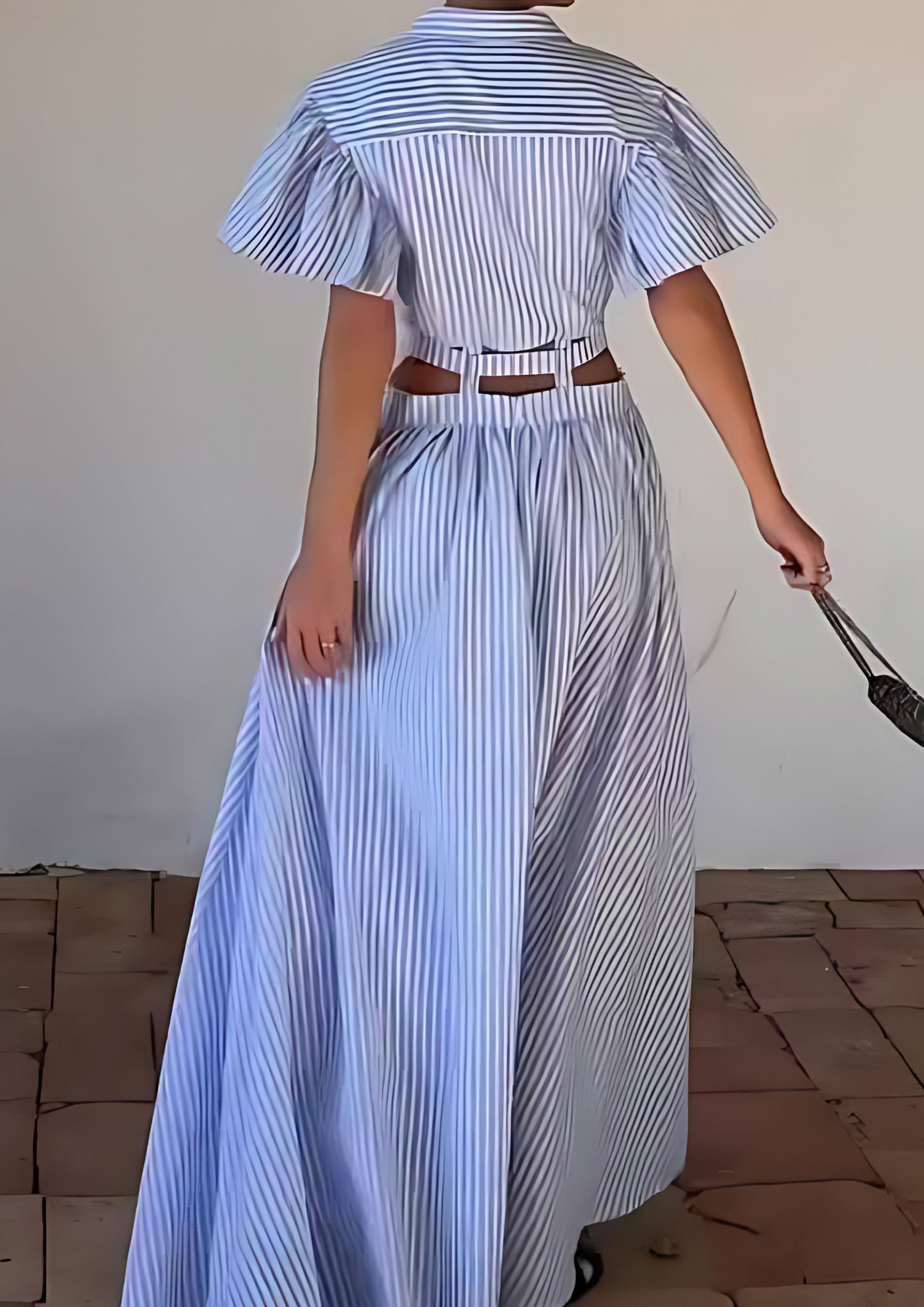 Alejandra - Ripped Belt Suit Skirt