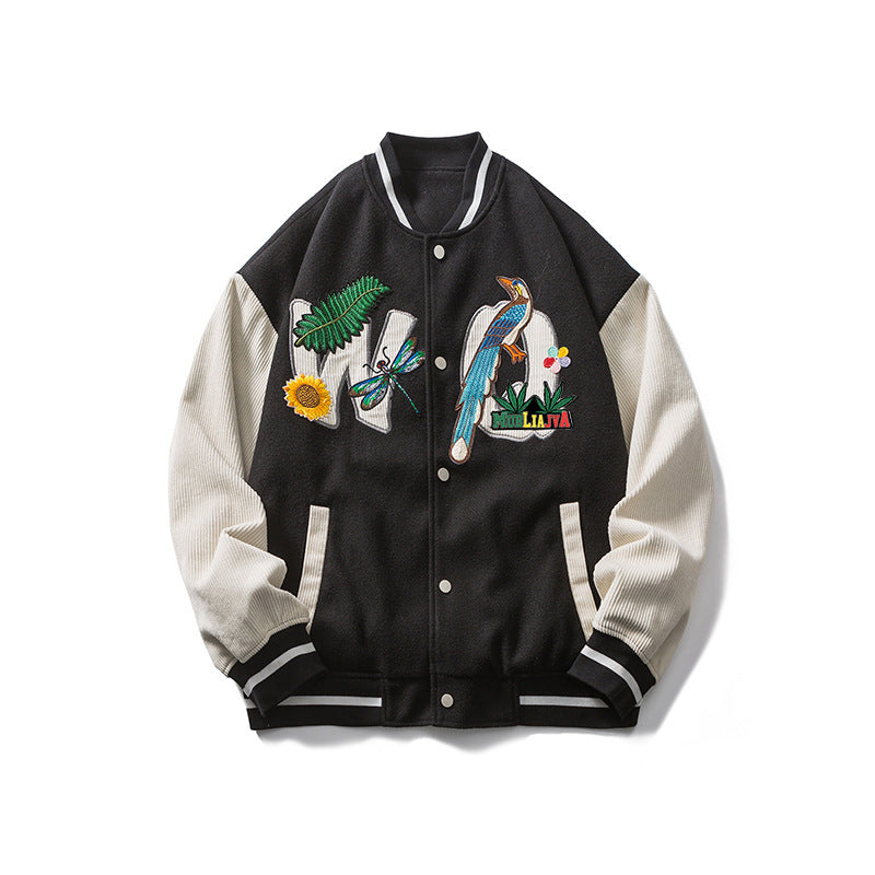 Javier - Embroidered Baseball Jacket
