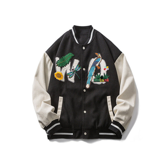 Javier - Embroidered Baseball Jacket