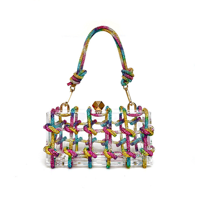 Sweet Shiny Rhinestone Handbag