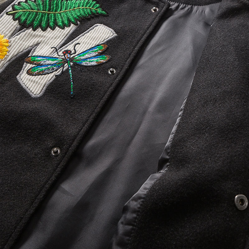 Javier - Embroidered Baseball Jacket