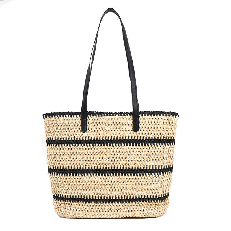 Lily - Striped Large Handbag
