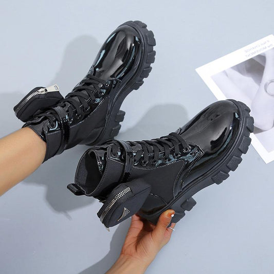 Prady - Urban Pocket Mid-Calf Platform Boots