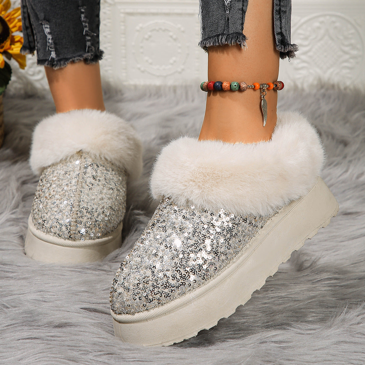 Glowy - CozyStep Plus Cotton Shoes