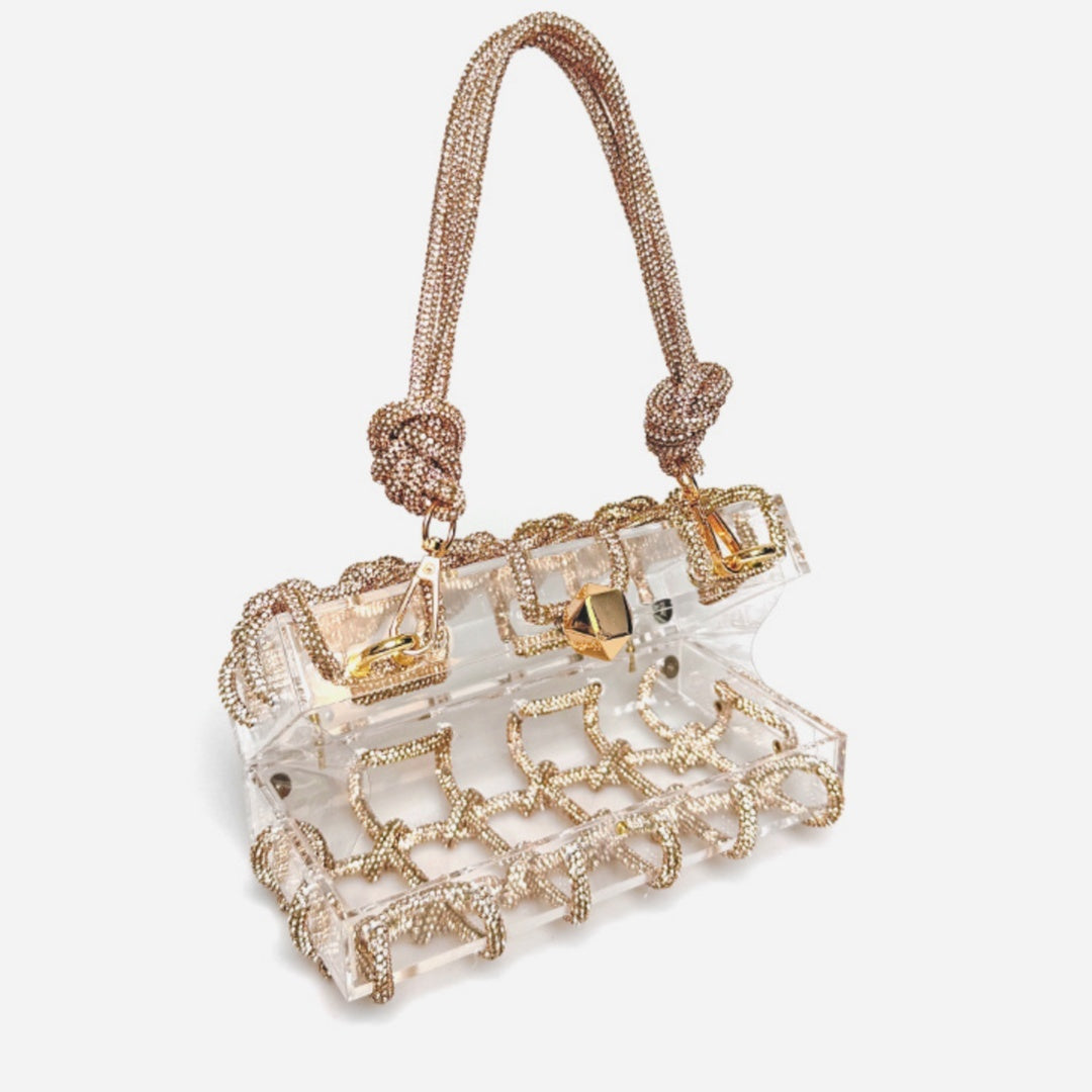 Sweet Shiny Rhinestone Handbag