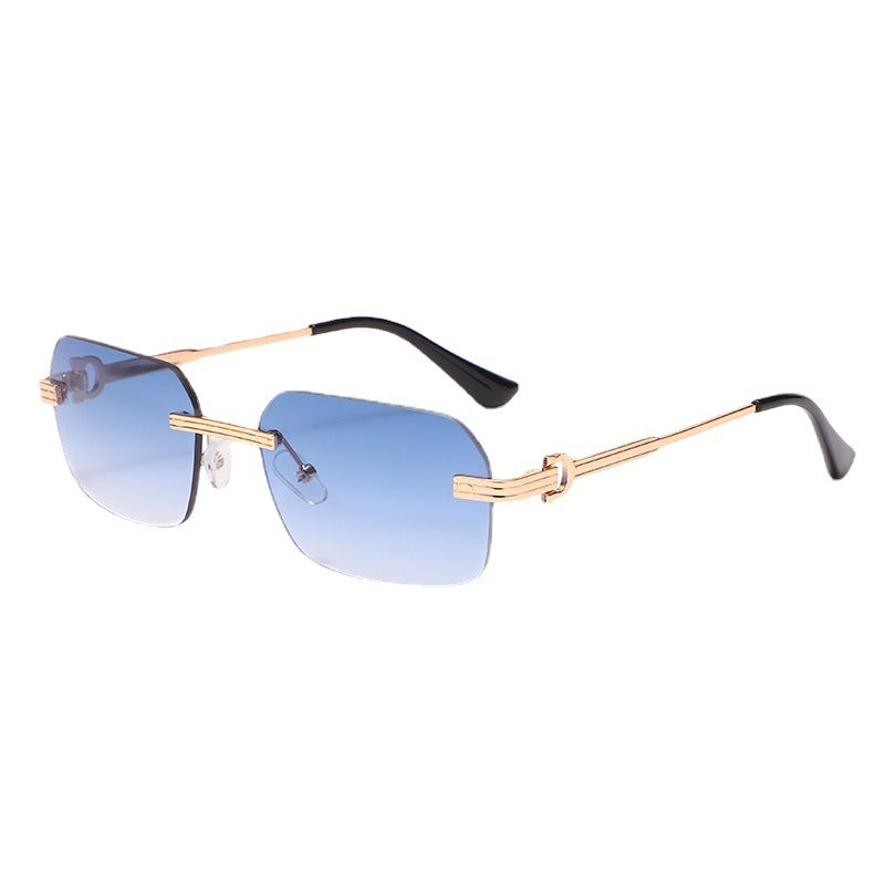 Crystal Cut Square Sunglasses