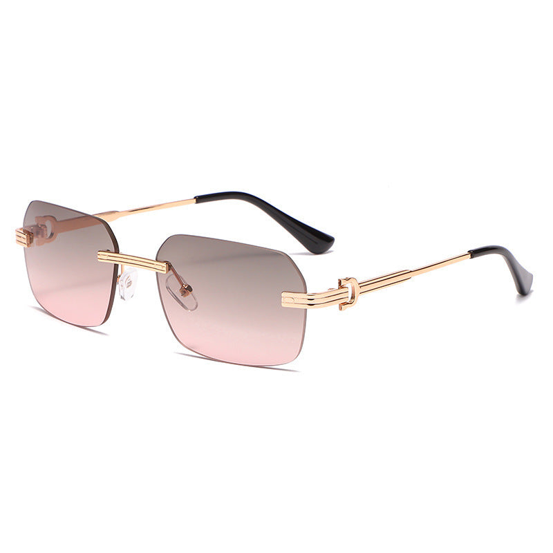 Crystal Cut Square Sunglasses